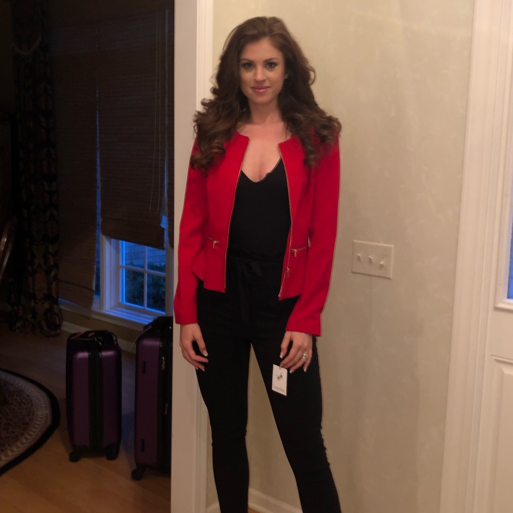 Red blazer